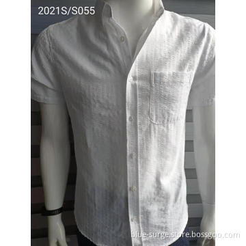 Breathable Men White Short Shirts​